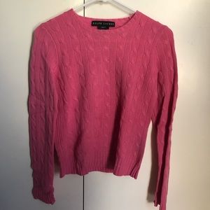 Pink Ralf Lauren Cashmere sweater